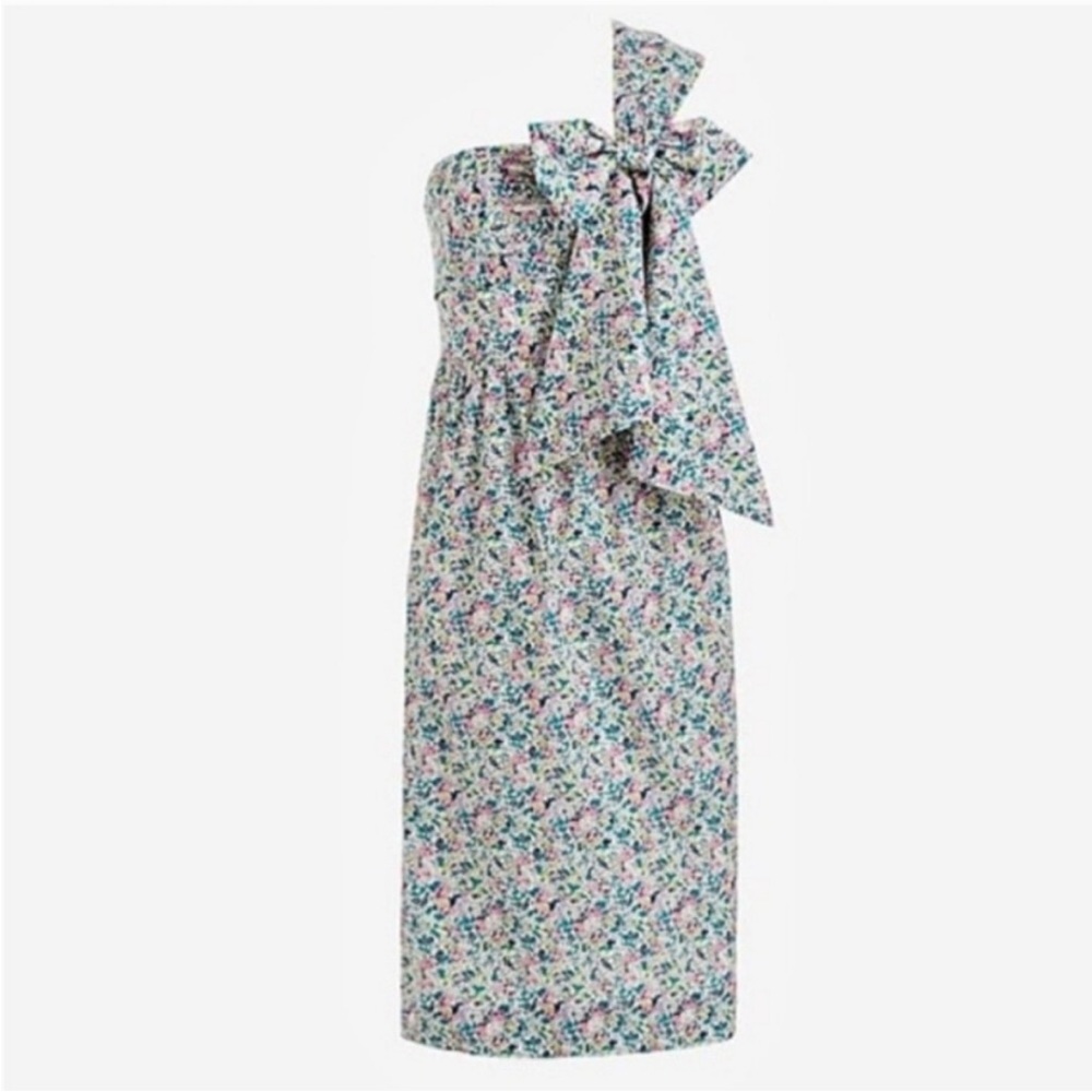 J. Crew Liberty One Shoulder Floral Dress Size 2 NWT